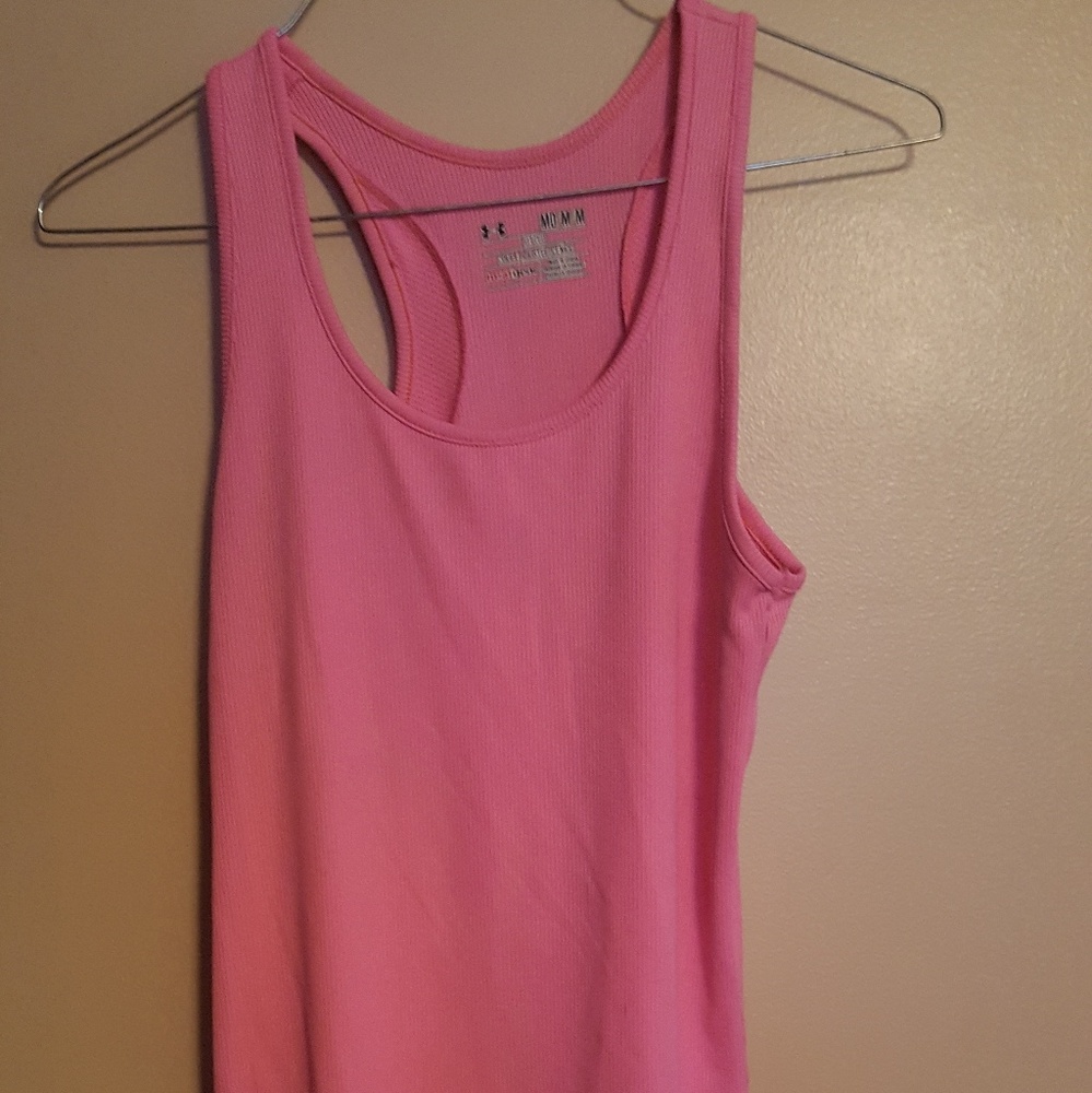 Pink Under Armour dri fit workout tank